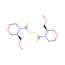 COC[C@H]1COCCN1C(=S)SSC(=S)N1CCOC[C@@H]1COC ZINC001772642133