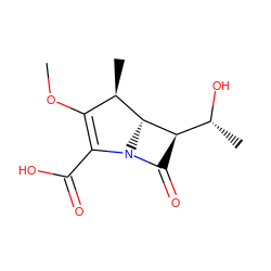 COC1=C(C(=O)O)N2C(=O)[C@H]([C@@H](C)O)[C@H]2[C@@H]1C ZINC000003975799