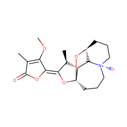 COC1=C(C)C(=O)O/C1=C1\O[C@@]23CCC[N@+]4([O-])CCC[C@H](O2)[C@H]4[C@H]3[C@@H]1C ZINC000253995385