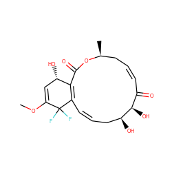 COC1=C[C@H](O)C2=C(/C=C/C[C@H](O)[C@H](O)C(=O)/C=C\C[C@H](C)OC2=O)C1(F)F ZINC000473154888