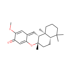 COC1=CC2=C[C@H]3[C@](C)(CC[C@H]4C(C)(C)CCC[C@@]43C)OC2=CC1=O ZINC000032297047