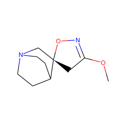 COC1=NO[C@@]2(C1)CN1CCC2CC1 ZINC000073195966