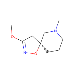 COC1=NO[C@@]2(CCCN(C)C2)C1 ZINC000073156036