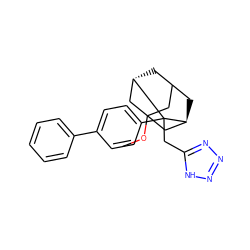 COC12CC3C[C@@H](C1)C(Cc1nnn[nH]1)(c1ccc(-c4ccccc4)cc1)[C@@H](C3)C2 ZINC000103232194