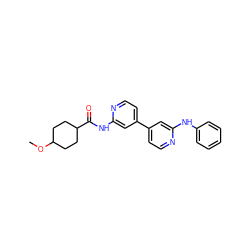 COC1CCC(C(=O)Nc2cc(-c3ccnc(Nc4ccccc4)c3)ccn2)CC1 ZINC000028571101