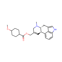 COC1CCC(C(=O)OCC2=C[C@@H]3c4cccc5[nH]cc(c45)C[C@H]3N(C)C2)CC1 ZINC000013794001