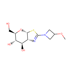 COC1CN(C2=N[C@H]3[C@H](O[C@H](CO)[C@@H](O)[C@@H]3O)S2)C1 ZINC000147172558