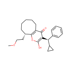 COCC[C@@H]1CCCCCc2c1oc(O)c([C@@H](c1ccccc1)C1CC1)c2=O ZINC000100712897