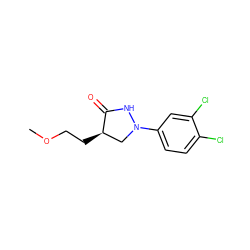 COCC[C@@H]1CN(c2ccc(Cl)c(Cl)c2)NC1=O ZINC000013821653