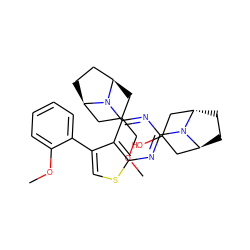 COCC1C[C@@H]2CC[C@H](C1)N2c1nc(N2[C@H]3CC[C@H]2CC(O)C3)nc2scc(-c3ccccc3OC)c12 ZINC000653671429