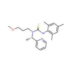 COCCCN(C(=S)Nc1c(C)cc(C)cc1C)[C@@H](C)c1ccccn1 ZINC000003036979