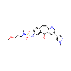 COCCCN(C)S(=O)(=O)Nc1ccc2ccc3ncc(-c4cnn(C)c4)cc3c(=O)c2c1 ZINC000072110322