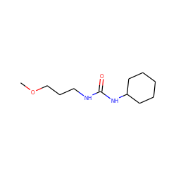 COCCCNC(=O)NC1CCCCC1 ZINC000006169764