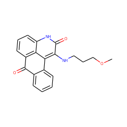 COCCCNc1c2c3c(cccc3[nH]c1=O)C(=O)c1ccccc1-2 ZINC000008580232