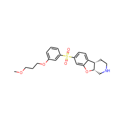 COCCCOc1cccc(S(=O)(=O)c2ccc3c(c2)O[C@H]2CNCC[C@@H]32)c1 ZINC000073198642