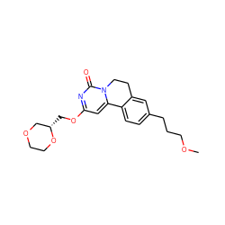 COCCCc1ccc2c(c1)CCn1c-2cc(OC[C@H]2COCCO2)nc1=O ZINC000142986327