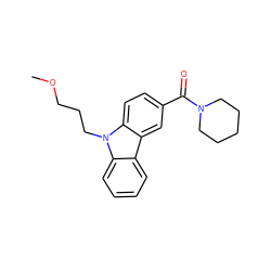 COCCCn1c2ccccc2c2cc(C(=O)N3CCCCC3)ccc21 ZINC000096938377