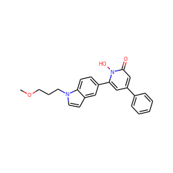 COCCCn1ccc2cc(-c3cc(-c4ccccc4)cc(=O)n3O)ccc21 ZINC000095559525