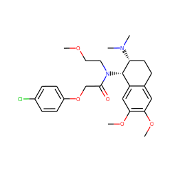 COCCN(C(=O)COc1ccc(Cl)cc1)[C@H]1c2cc(OC)c(OC)cc2CC[C@H]1N(C)C ZINC000040865724