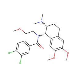 COCCN(C(=O)c1ccc(Cl)c(Cl)c1)[C@H]1c2cc(OC)c(OC)cc2CC[C@H]1N(C)C ZINC000040392618