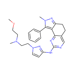 COCCN(C)CCn1ccc(Nc2ncc3c(n2)-c2c(nn(C)c2-c2ccccc2)CC3)n1 ZINC000169702280