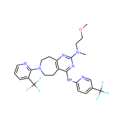 COCCN(C)c1nc2c(c(Nc3ccc(C(F)(F)F)cn3)n1)CCN(c1ncccc1C(F)(F)F)CC2 ZINC000146950274