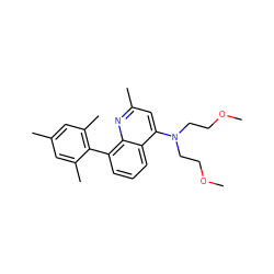 COCCN(CCOC)c1cc(C)nc2c(-c3c(C)cc(C)cc3C)cccc12 ZINC000013553466