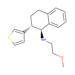 COCCN[C@@H]1c2ccccc2CC[C@H]1c1ccsc1 ZINC000040835739