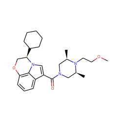 COCCN1[C@@H](C)CN(C(=O)c2cn3c4c(cccc24)OC[C@H]3C2CCCCC2)C[C@H]1C ZINC000058487380