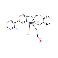 COCCN1C(=O)[C@]2(N=C1N)c1cc(-c3cccnc3F)ccc1CC21CCc2ccccc2CC1 ZINC000201265242