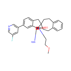 COCCN1C(=O)[C@]2(N=C1N)c1cc(-c3cncc(F)c3)ccc1CC21CCc2ccccc2CC1 ZINC000201214056