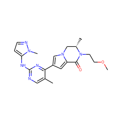 COCCN1C(=O)c2cc(-c3nc(Nc4ccnn4C)ncc3C)cn2C[C@@H]1C ZINC001772584764