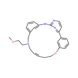 COCCN1C/C=C/CCOc2cccc(c2)-c2ccnc(n2)Nc2cccc(c2)C1 ZINC000082154742