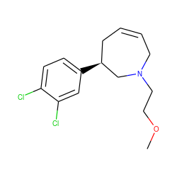 COCCN1CC=CC[C@H](c2ccc(Cl)c(Cl)c2)C1 ZINC000095584141