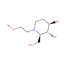 COCCN1CC[C@@H](O)[C@H](O)[C@H]1CO ZINC000473179552