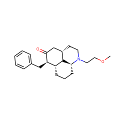 COCCN1CC[C@H]2CC(=O)[C@H](Cc3ccccc3)[C@H]3CCC[C@@H]1[C@H]23 ZINC001772592478