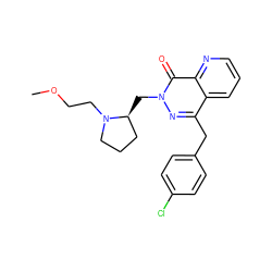 COCCN1CCC[C@@H]1Cn1nc(Cc2ccc(Cl)cc2)c2cccnc2c1=O ZINC000095558760