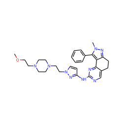 COCCN1CCN(CCn2ccc(Nc3ncc4c(n3)-c3c(nn(C)c3-c3ccccc3)CC4)n2)CC1 ZINC000169702260