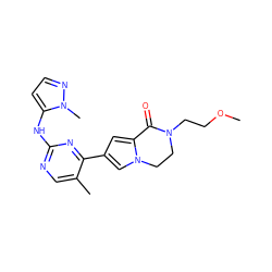 COCCN1CCn2cc(-c3nc(Nc4ccnn4C)ncc3C)cc2C1=O ZINC001772615742