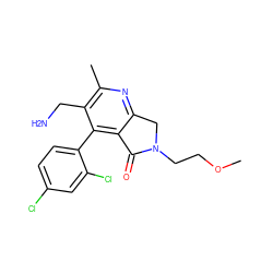 COCCN1Cc2nc(C)c(CN)c(-c3ccc(Cl)cc3Cl)c2C1=O ZINC000034804421