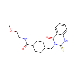 COCCNC(=O)C1CCC(Cn2c(=S)[nH]c3ccccc3c2=O)CC1 ZINC000004014254