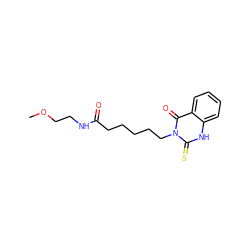 COCCNC(=O)CCCCCn1c(=S)[nH]c2ccccc2c1=O ZINC000002970217