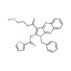 COCCNC(=O)c1c(NC(=O)c2ccco2)n(Cc2ccccc2)c2nc3ccccc3nc12 ZINC000002308350