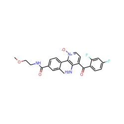 COCCNC(=O)c1ccc(-c2c(N)c(C(=O)c3ccc(F)cc3F)cc[n+]2[O-])c(C)c1 ZINC000043019472