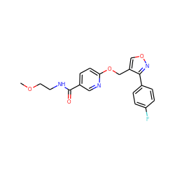 COCCNC(=O)c1ccc(OCc2conc2-c2ccc(F)cc2)nc1 ZINC000143053390