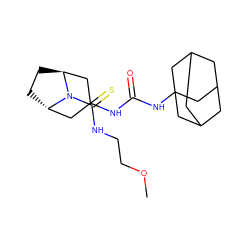 COCCNC(=S)N1[C@H]2CC[C@H]1CC(NC(=O)NC13CC4CC(CC(C4)C1)C3)C2 ZINC000100433920