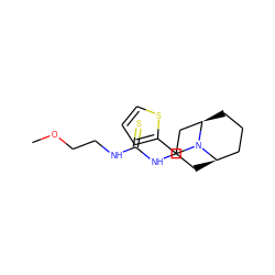 COCCNC(=S)NC1C[C@@H]2CCC[C@H](C1)N2Cc1cccs1 ZINC000008672252