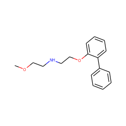 COCCNCCOc1ccccc1-c1ccccc1 ZINC000003003177