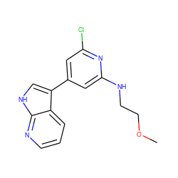 COCCNc1cc(-c2c[nH]c3ncccc23)cc(Cl)n1 ZINC000063539783