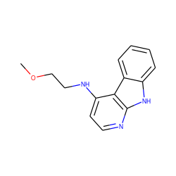 COCCNc1ccnc2[nH]c3ccccc3c12 ZINC000040952514